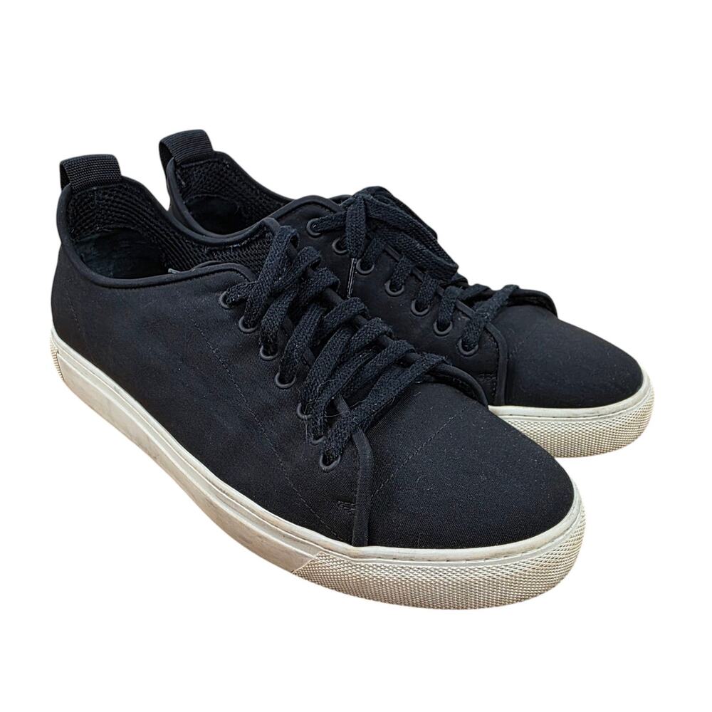 James Perse Carbon Low Men's Black Low Top Sneakers Size 9 Made in Italy